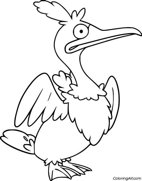 Cramorant Coloring Page Coloringall