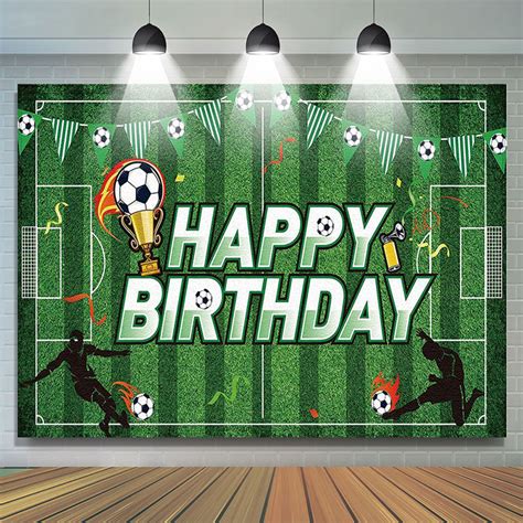 Soccer Football Theme Boys Birthday Party Backdrop