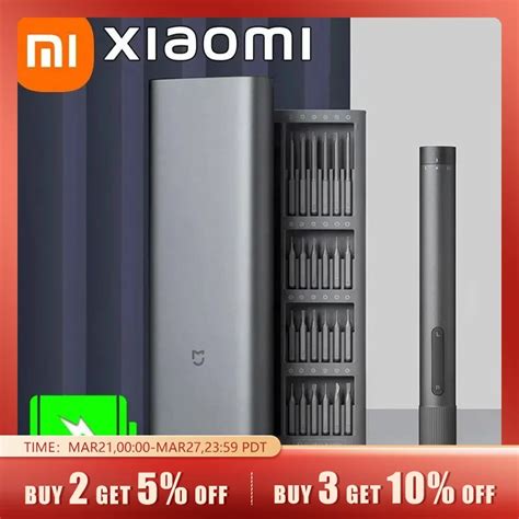 Kit De Tournevis De Pr Cision Magn Tique Lectrique Xiaomi Mijia Avec