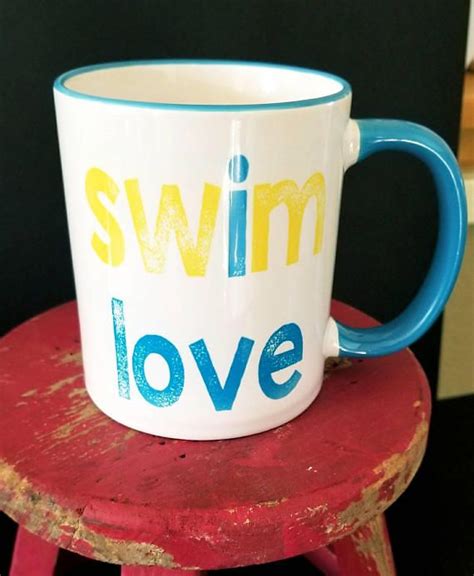 SWIM LOVE Swim Swimmer Triathlon Triathlete Mug Coffee Mug Etsy