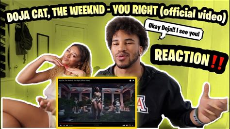 Doja Cat The Weeknd You Right Official Video REACTION YouTube