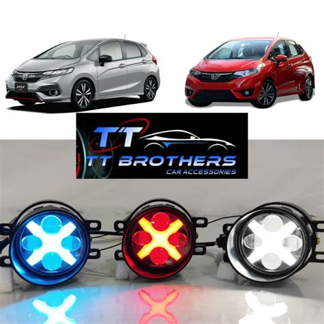 HONDA JAZZ GK Xman X DRL Daylight LED 4 Projector Foglamp Shopee Malaysia