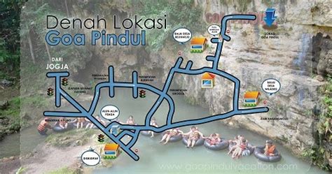 Goapindul Gambar Denah Lokasi Goa Pindul Jogja