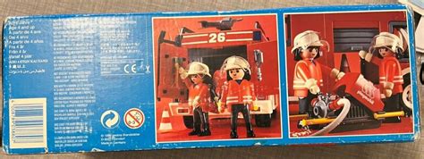 PLAYMOBIL 3880 Fire Engine Truck With Firefighters For Sale Online EBay