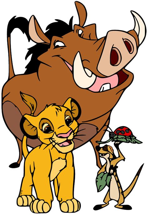 Timon, Pumbaa & Simba Clip Art Images | Disney Clip Art Galore