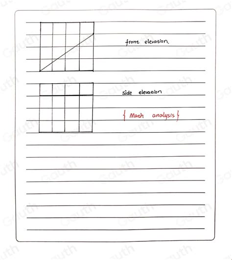 Solved The Diagram Shows A Prism Side Elevation Front Elevation Draw