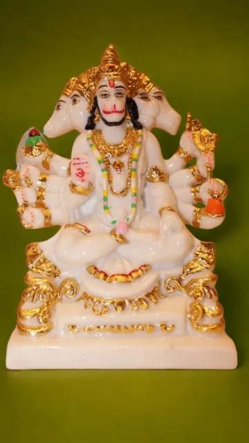 LORD PANCHMUKHI HANUMAN Idol Bajrang Bali Murti 9cm X 5 5cm X 3 3cm