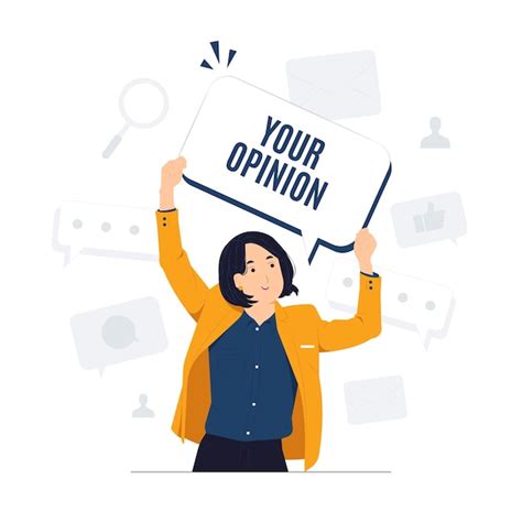 Premium Vector Your Opinion Matters Symbol Survey Or Feedback Sign