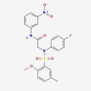 Buy N 2 4 Fluorophenyl N 2 2 Methoxy 5 Methylphenyl Sulfonyl N 1