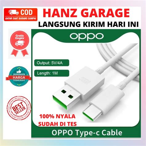 Jual Kabel Cable Data Oppo Type C VOOC A5 A9 A91 A53 Reno All Tipe Oppo