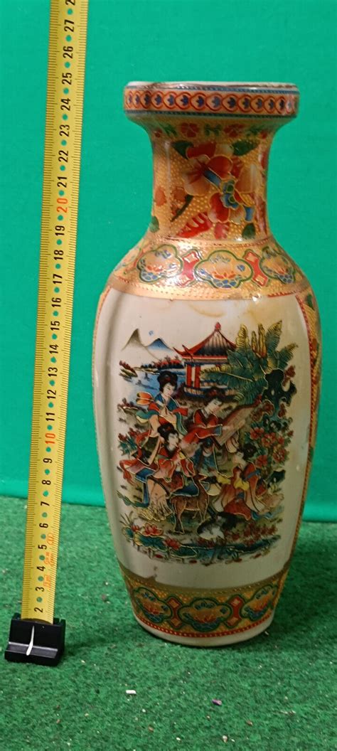 Vase Chinamotiv 3 Handbemalte Chinesischen Keramikvasen EBay