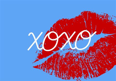 Xoxo Written In Lip Shape