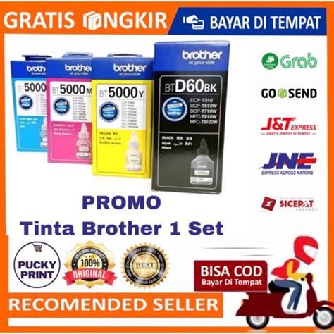 Jual Set Tinta Original Brother Bt Btd Bk B C M Y Black And