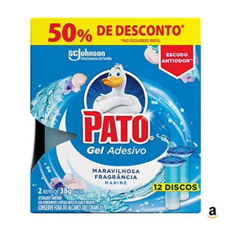 Pato Desodorizador Gel Adesivo Refis Marine Limpeza Banheiro Vaso