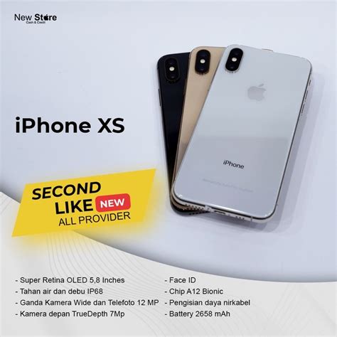 Jual Iphone Xs Gb Gb Second Muluss Fullset Bergaransi Shopee