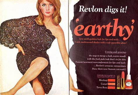 Revlon Earthy - 1965 | Vintage makeup ads, Makeup ads, Revlon makeup