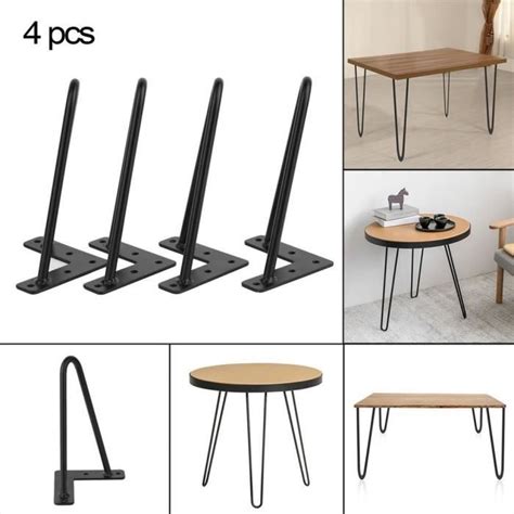 BM 4 PCS 8 Pieds De Table En Acier DIY Meuble Accessoires Remplacement