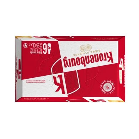 Bière blonde KRONENBOURG le pack de 6 bouteilles de 25cL à Prix Carrefour