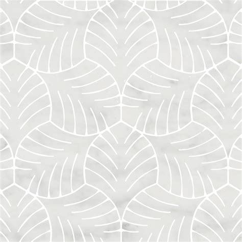 Foliage Mosaic Bianco Carrara Pera Tile Modern Tiles Tile Design