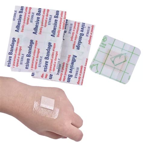 10PCS HYPOALLERGENIC NON WOVEN Medical Adhesive Wound Dressing Band Aid