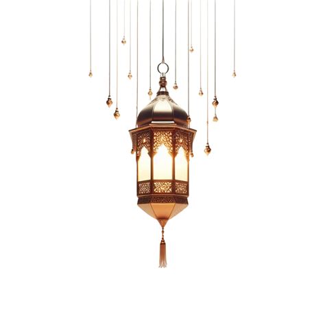 Hanging Gold Islamic Lantern Gold Lantern Islamic Lantern Png