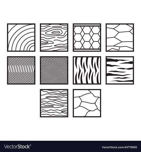 Texture icon set Royalty Free Vector Image - VectorStock