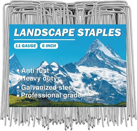 Amazon 50 Pack Landscape Staples 4 Inch 12 Gauge Garden Stakes