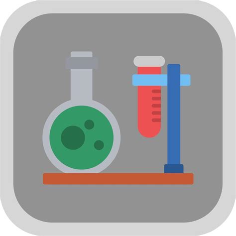 Lab Flat Round Corner Icon 42954324 Vector Art At Vecteezy