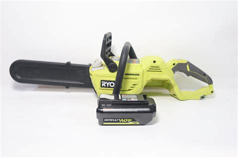 Ryobi Ry40503 Cordless 40v Brushless 14 Chainsaw 0225 And Op40404