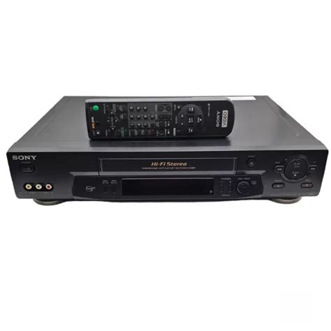 Sony Vcr Video Cassette Recorder Vhs Player Hi Fi Stereo Slv N W