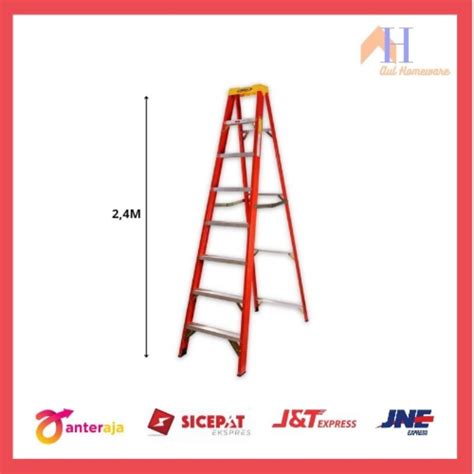 Jual Krisbow Tangga Fiber Glass Step Dan Step Merah Shopee Indonesia