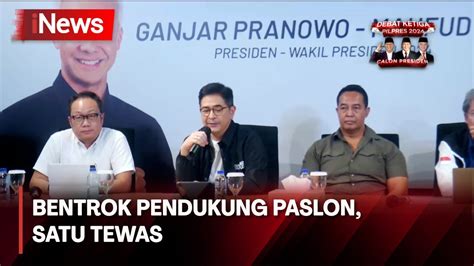 Bentrok Pendukung Paslon Di Sleman TPN Ganjar Mahfud Minta Seluruh