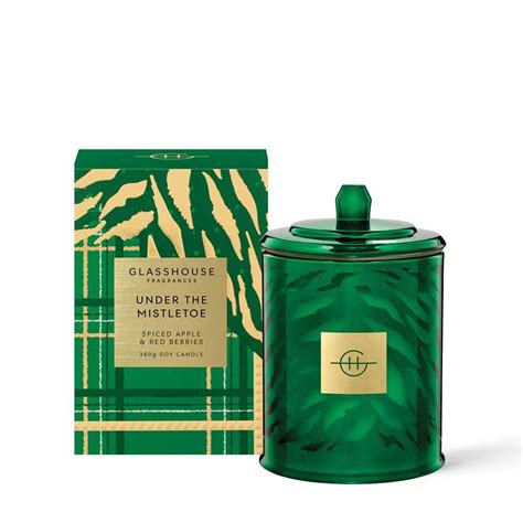 Glasshouse Fragrances Under The Mistletoe Spiced Apple Red Berries