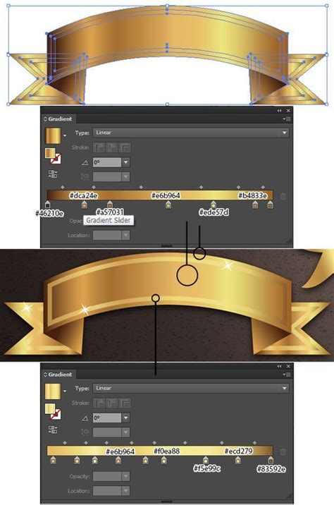 Gold Ribbon Banner Vector Tutorial | Vectips: | Graphic design tips, Graphic design tutorials ...