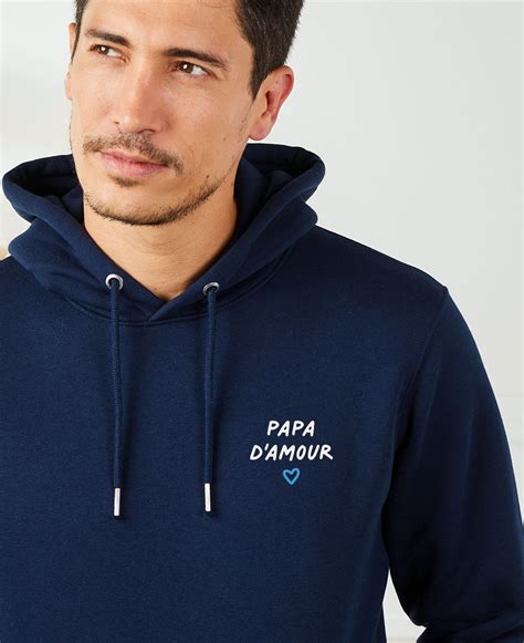 Hoodie Papa Damour Brodé Monsieur Tshirt