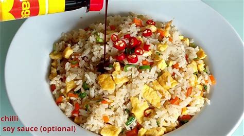 Bay Cha Pong Tea Fried Rice With Egg Riz Sauté Au Oeuf បាយឆាពងមាន់ Youtube