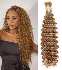 Amazon DSEKCAIN 350 Deep Wave Human Braiding Hair For Boho