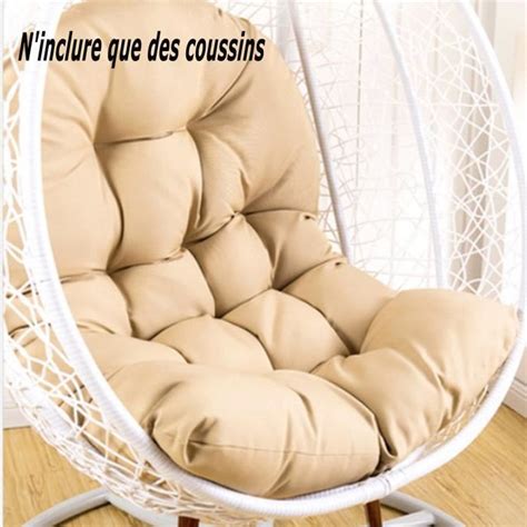 Coussin Pour Fauteuil Suspendu Oeuf Avec Oreiller Lavable Coussin De