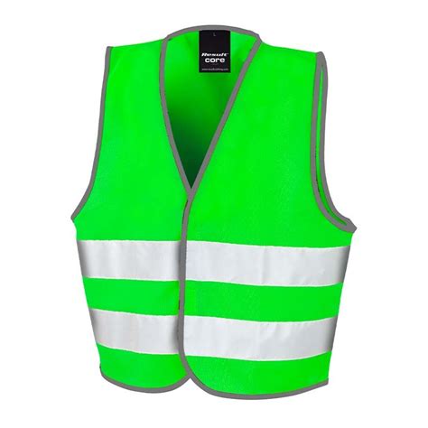 Gilet Réfléchissant Pour Enfant Vert Fluo