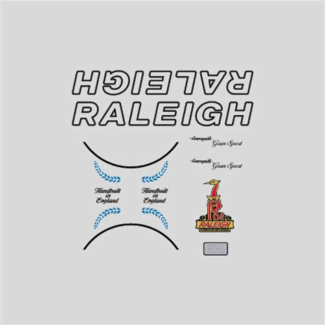 Raleigh Set 0830 Bicycle Decals