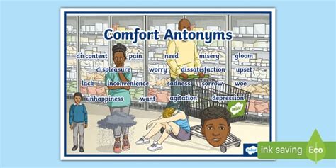 Comfort Antonyms Word Mat L Insegnante Ha Fatto Twinkl