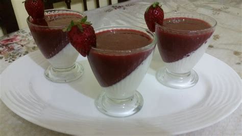 Panna Cotta Au Coulis De Fraises