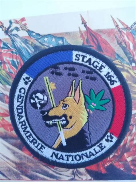 ÉCUSSON PATCH velcro Obsolète gendarmerie équipe cynophile Maître De