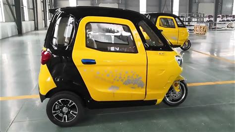 2022 New Adult 3 Wheel Electric Tricycle With Enclosed Cabin Youtube