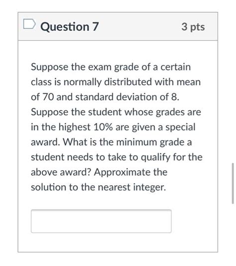 Solved Question 6 3 Pts Assume The Amount Of Calories In A Chegg