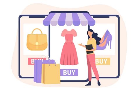 Premium Vector E Commerce Flat Design Illustration