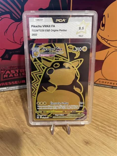 CARTE POKÉMON PIKACHU VMAX FA Gold TG29 TG30 PCA 9 5 Origine Perdue