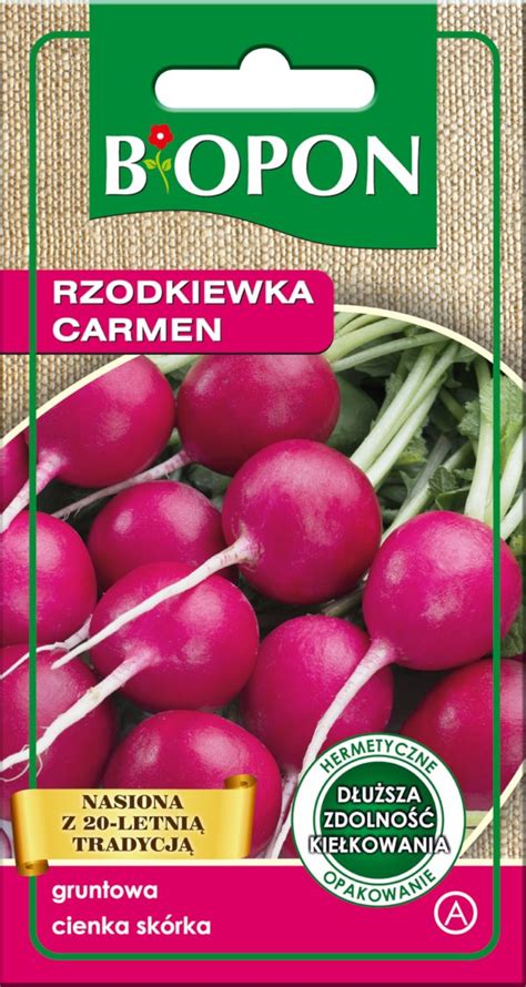 Nasiona Biopon Rzodkiewka Carmen 5G BIOPON Sklep EMPIK