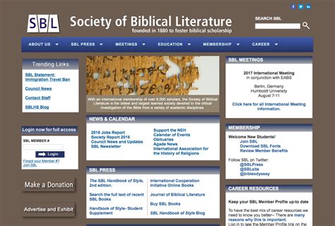 Society Of Biblical Literature For All Things Bible