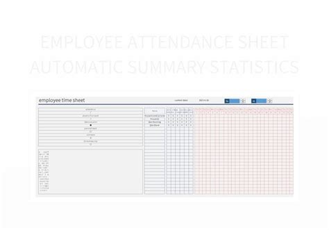 Free Employee Attendance Sheet Automatic Templates For Google Sheets And Microsoft Excel ...